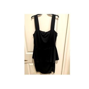 🍭2/$25 Charlotte Russe plus size black peplum dress. Elegant and beautiful. 2XL